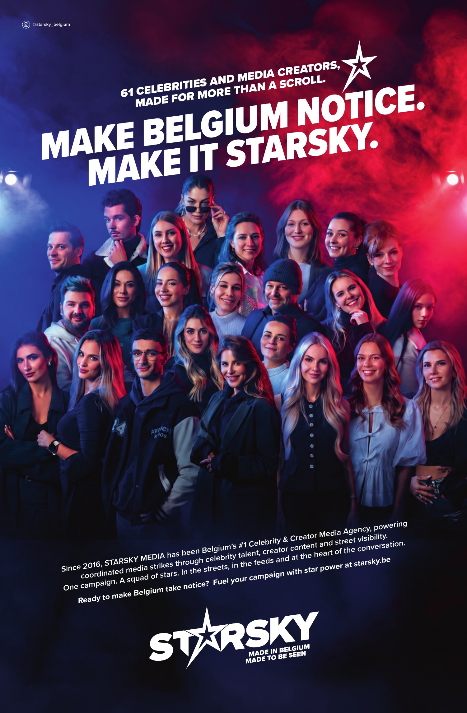 Finished STARSKY PUB advertisement: Make Belgium notice. Make it STARSKY.